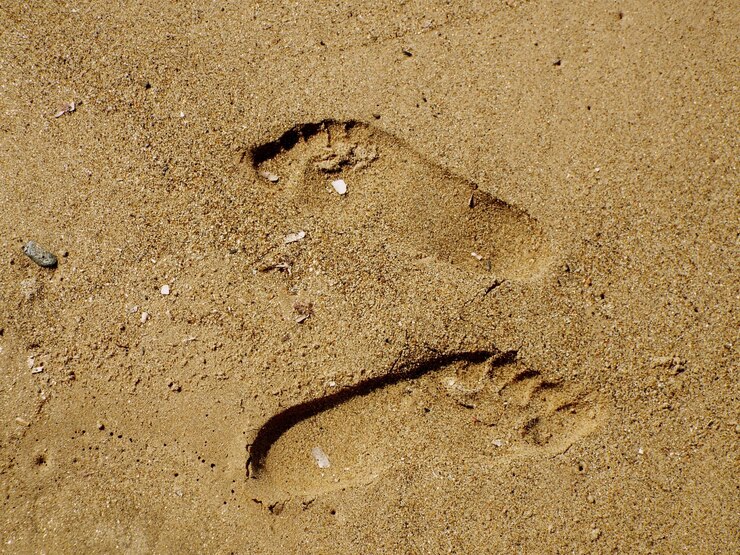 footprints in the sand printable