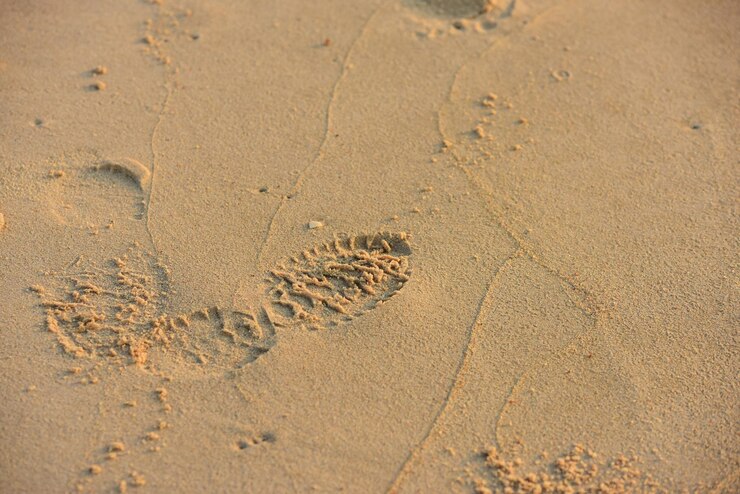 footprints in the sand printable